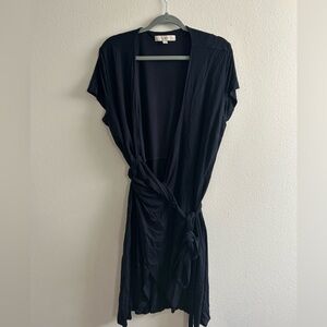 LOFT Navy Blue Wrap dress | XL